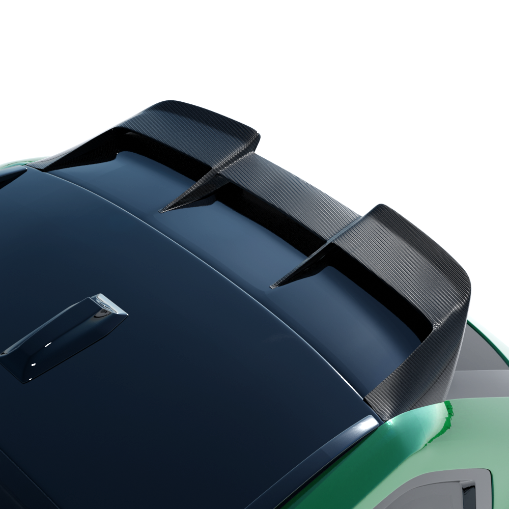 BMW G99 M5 Touring 2024 carbon fibre spoiler by CT Carbon, showcasing sleek aerodynamic design on a high-performance sports car.
