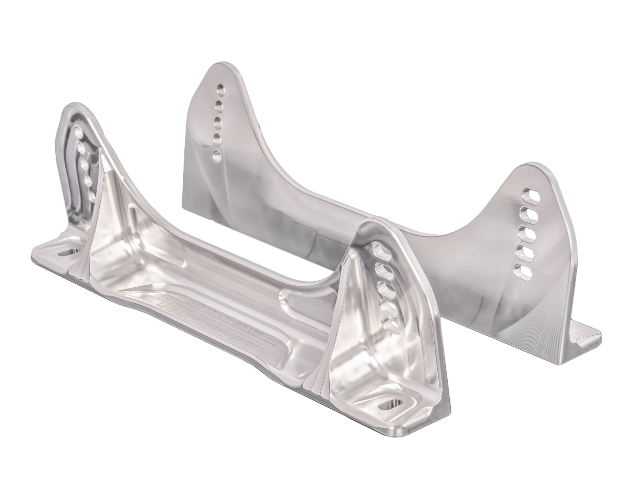 TILLETT TB FIAO2 car seat brackets for racing seats, showing metal mounting brackets with bolts and mounting points.