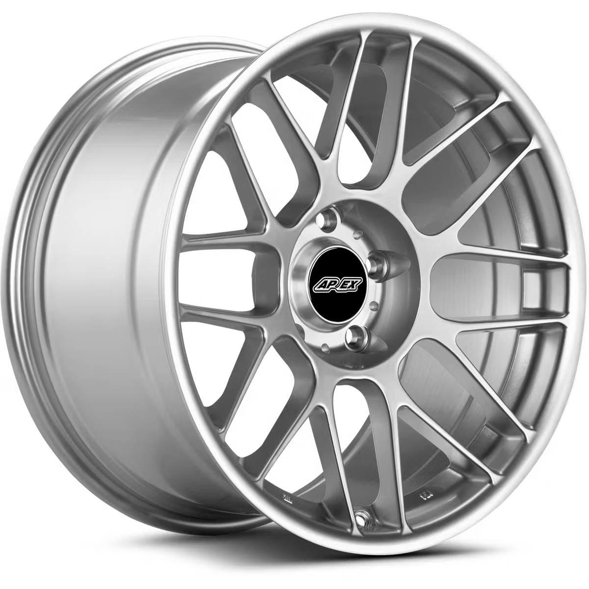 Apex ARC-8 Flow Formed Alloy Wheels showing sleek, multi-spoke design and polished finish on a car wheel.