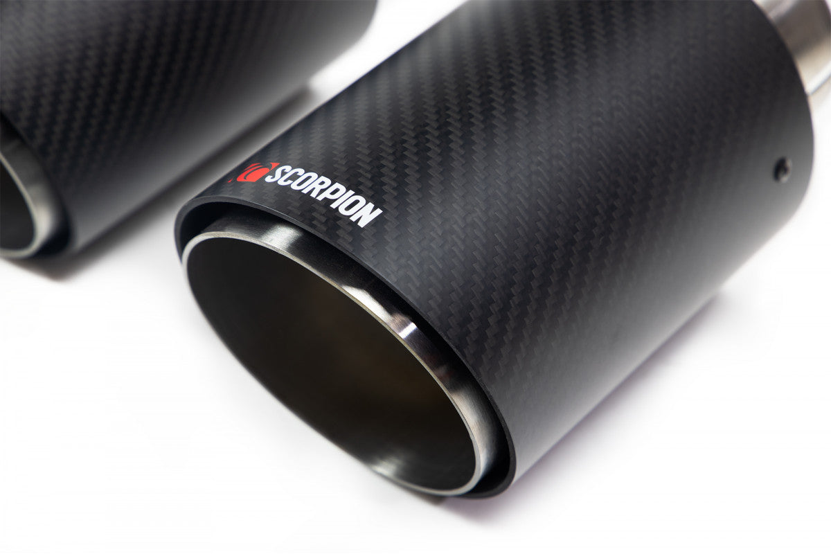 Scorpion Audi S3 2.0T 8V (3 Door & Sportback) PFL 2013 - 2016 - Quad 100mm Carbon Fibre Ascari Trim - Nineteen72 Performance