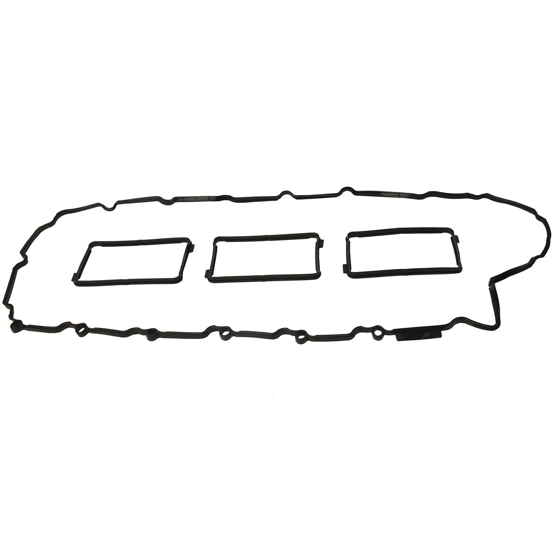 Genuine BMW N55 & S55 rocker cover gasket for engine, showing the black rubber gasket with metal reinforcement.