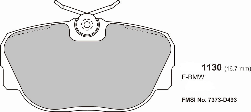 BMW Z1 1983-1988 Front Performance Brake Pads 1130 - Nineteen72 Performance