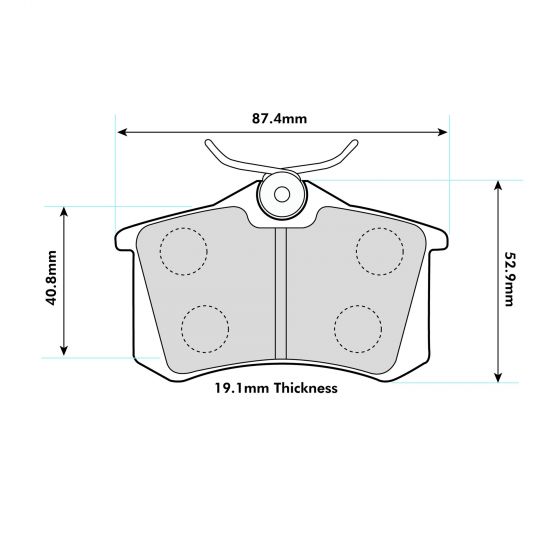 SEAT Leon with Lucas Rear Performance Brake Pads 1192 - Nineteen72 Performance