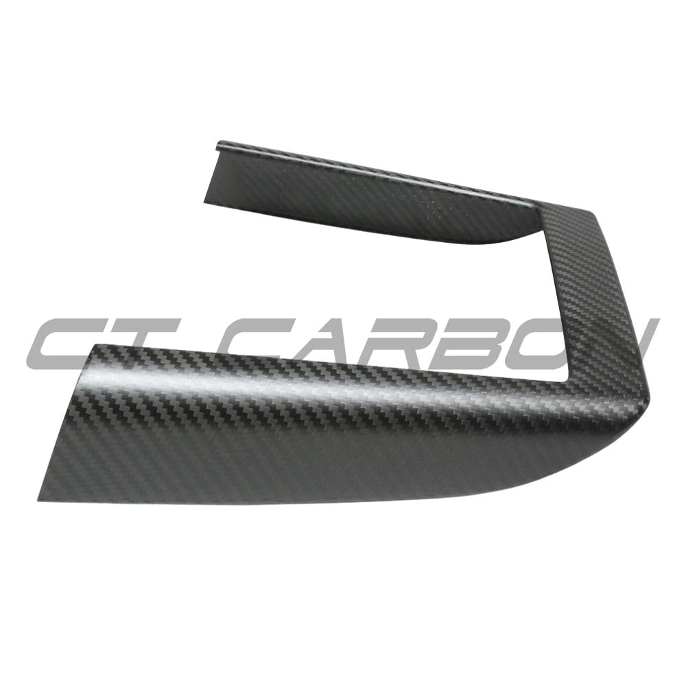 CT Carbon Tesla Model Y 2025+ facelift matte dry carbon wireless charger frame cover, accessories for enhanced interior style