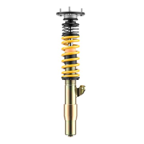 ST Suspension XTA Plus coilovers with adjustable damping and top mounts installed on a BMW E92/E90 M3 suspension system.