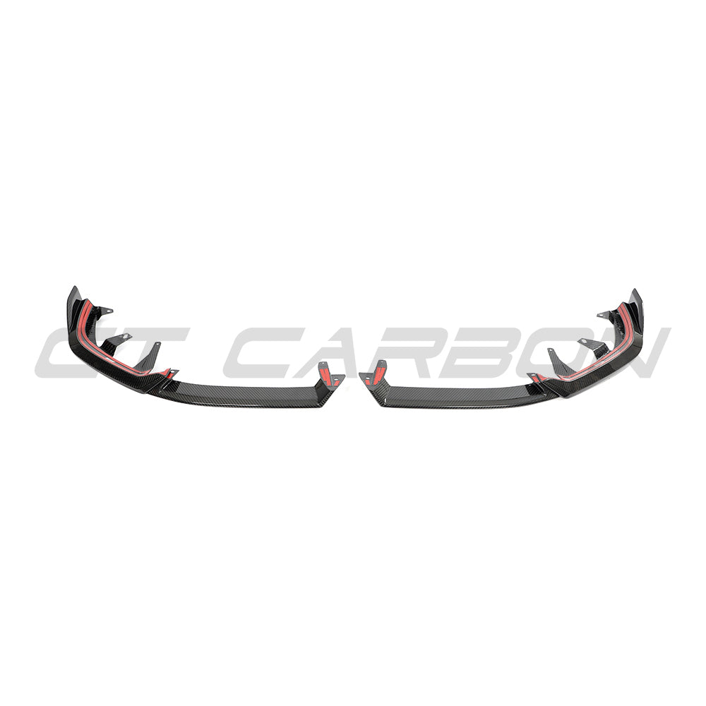 BMW G60 5 Series and I5 full carbon fiber kit by CT Carbon, showing sleek carbon fiber panels and aerodynamic design details.