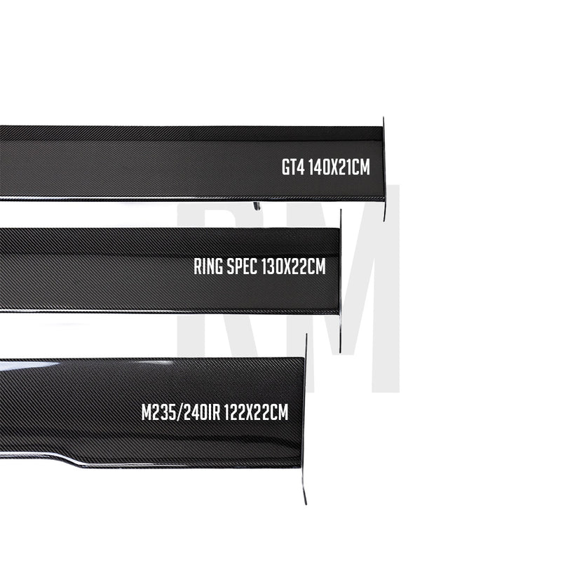 Ridgeline Motorsport Ring Spec Wing V2 ( Autoclaved Pre-Preg Dry Carbon Construction) - Nineteen72 Performance