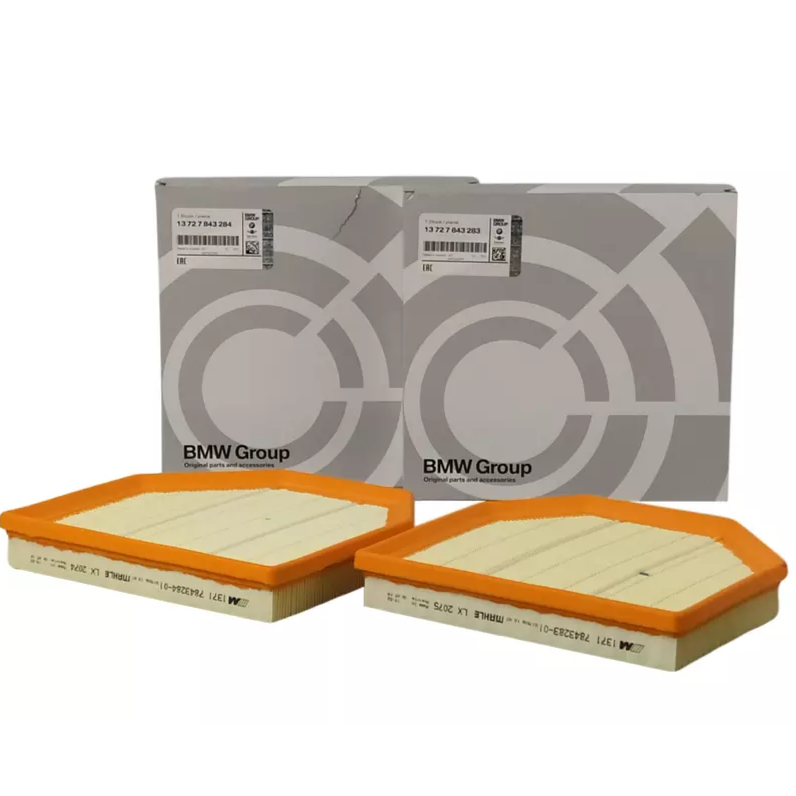 Genuine BMW Air Filter SET of 2 - M3, M4, M5, M6, M2 Comp - S55& S63 Engine - 13727843284 & 13727843283 - Nineteen72 Performance