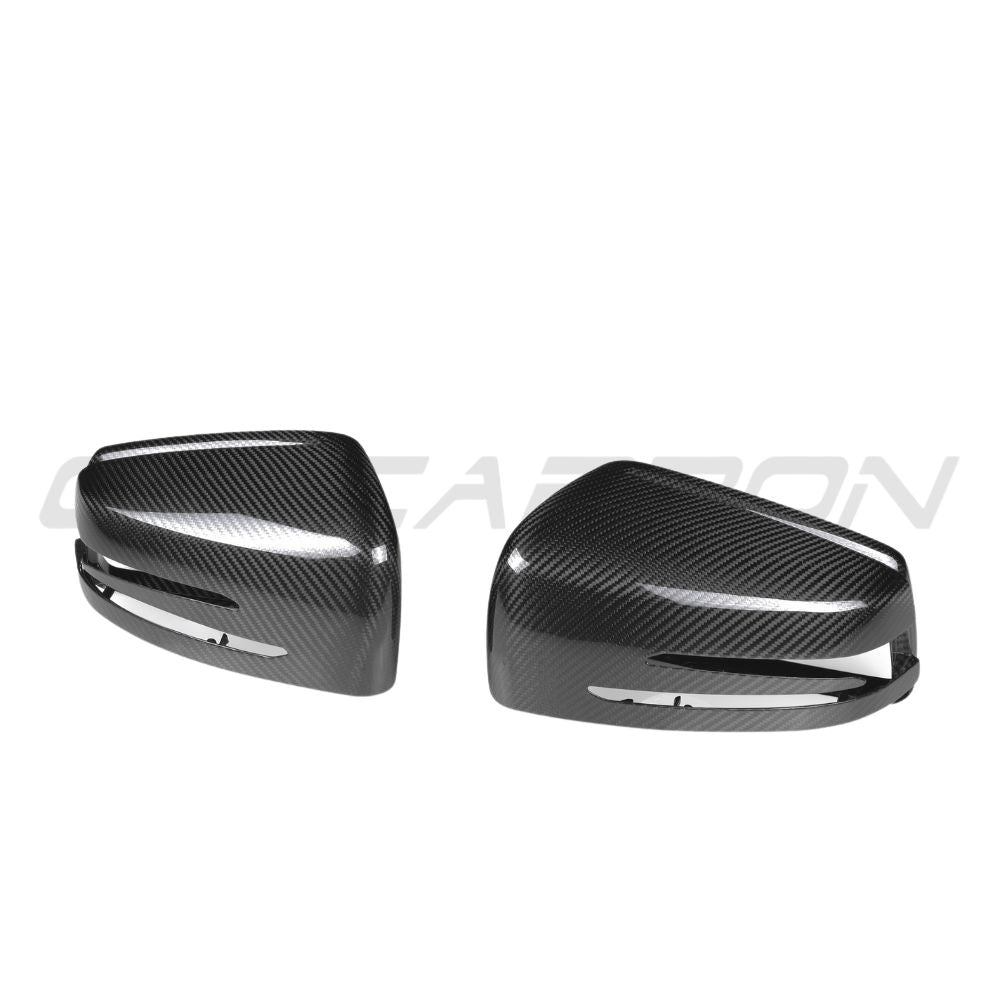 Mercedes G-Class W463 2010-2018 CT Carbon pre-preg carbon fiber side mirrors showing sleek, high-quality mirror housings.