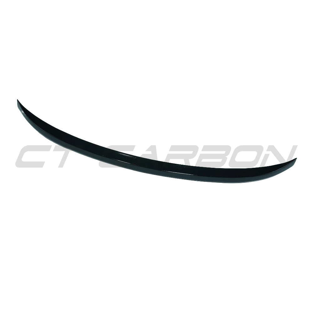Gloss black CT Carbon middle spoiler for BMW X5 F15 and X5M F85 models, 2014-2018, shown on vehicle exterior.