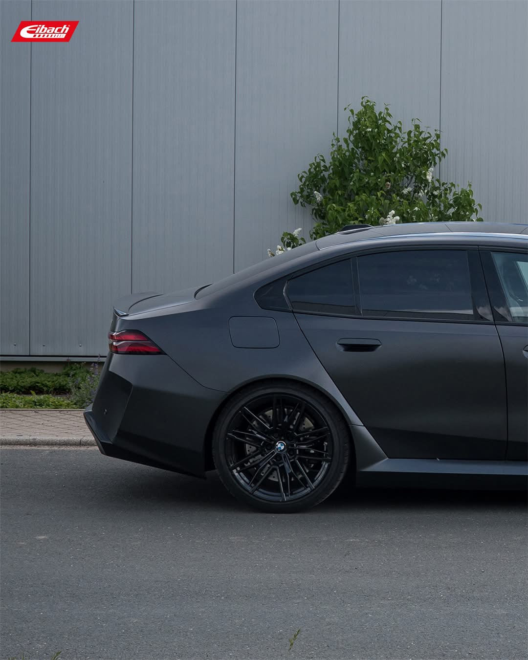 Eibach x Bimecc M5 G90 stance kit with Eibach Pro Kit suspension and Bimecc wheel spacers on a 2025+ BMW M5 X-Drive.
