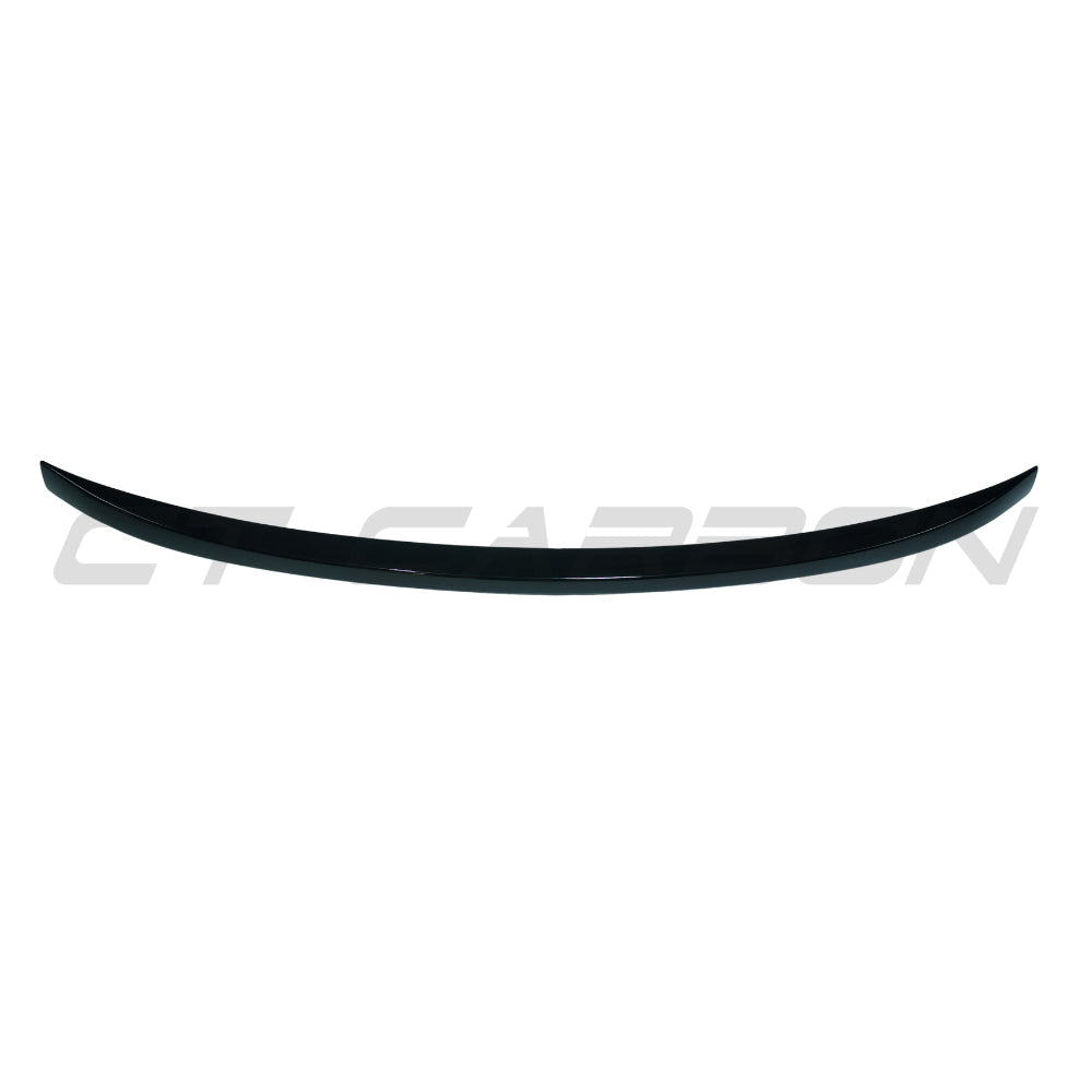 BMW X5 G05/X5M F95 2018-2025 CT Carbon gloss black middle spoiler installed on vehicle.