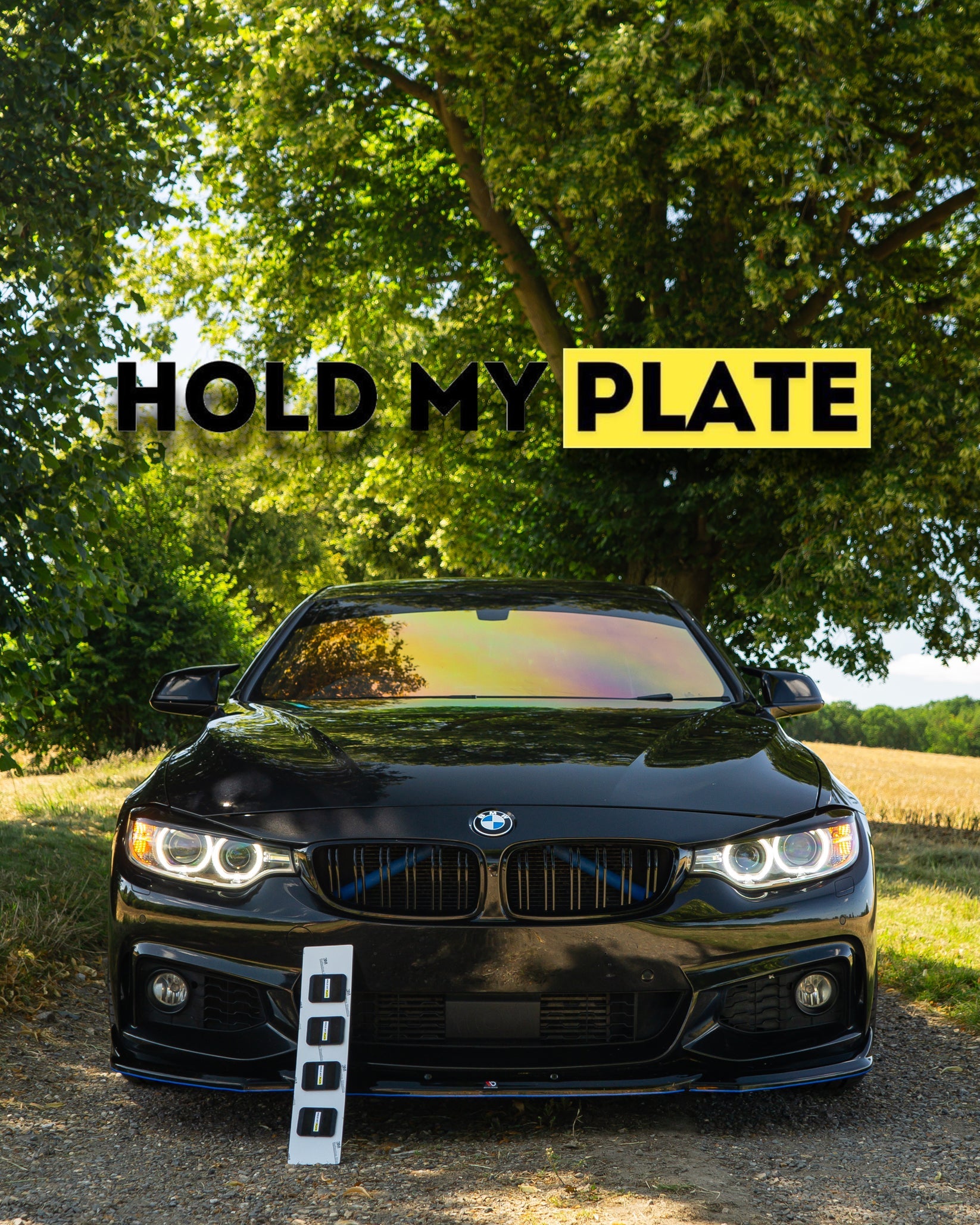 Hold My Plate - 'The back' - Magnetic plate kit for metal boots