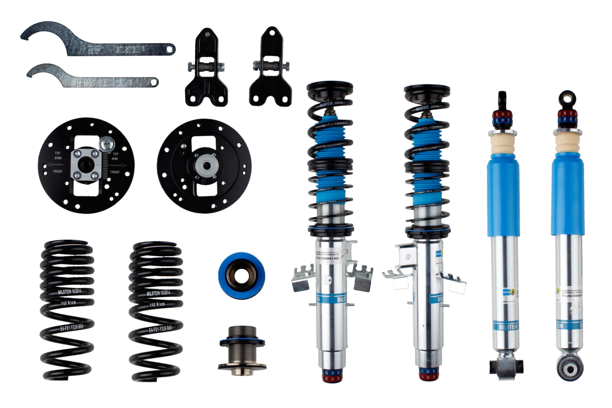 Bilstein B16 Clubsport Coilover Kit for BMW 1-3 Series (F20-F30) 2WD with EDC (Up to 2015) - 48-256322 - Bilstein suspension product image