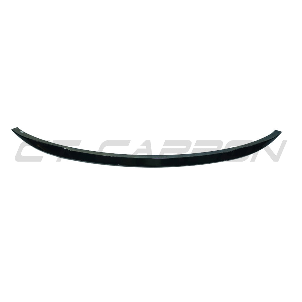 Gloss black BMW X5/X5M F15/F85 2014-2018 CT Carbon middle spoiler installed on the vehicle's rear.
