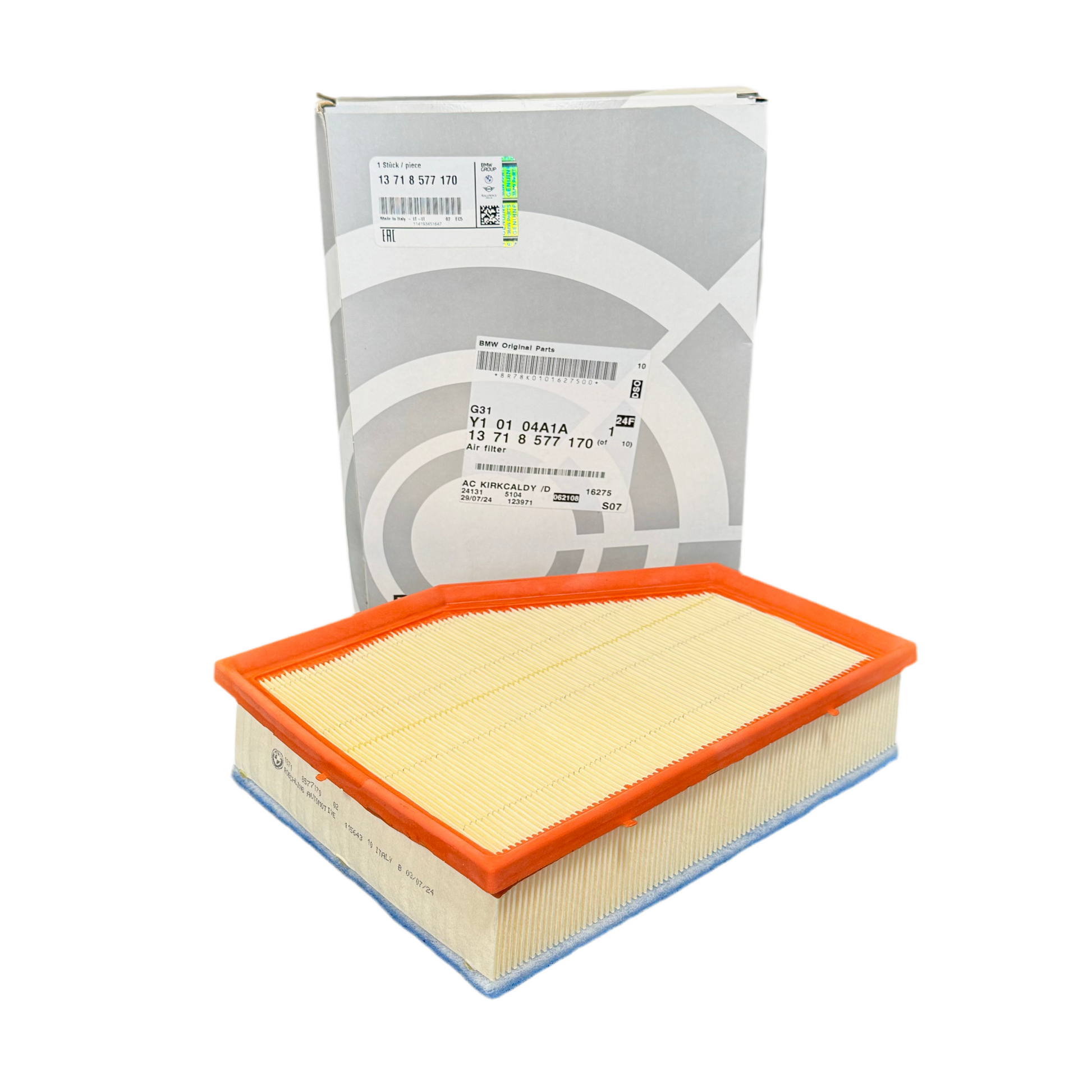 Genuine BMW Air Filter - F40 M135iX & 128ti, F44 M235iX, F60 Countryman JCW - 13718480400 - Nineteen72 Performance