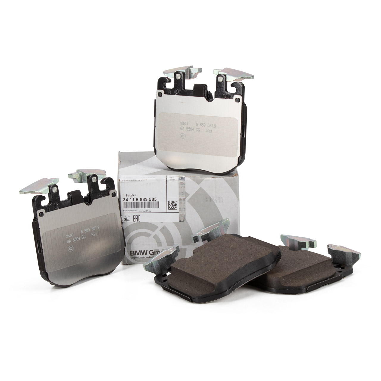 Genuine BMW Front Brake Pads - 34116889585 (inc G42 M240i, G20 M340i & X5 M50i) - Nineteen72 Performance