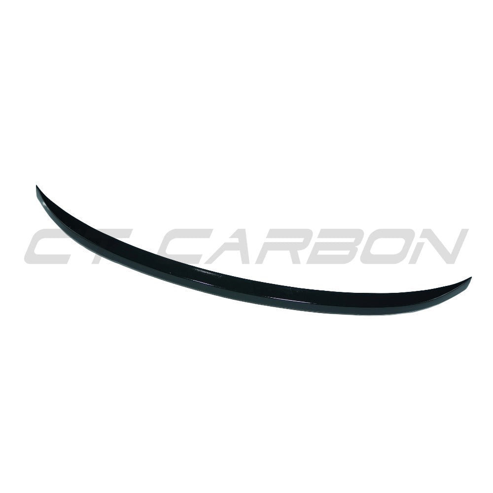 Gloss black CT Carbon spoiler for BMW X5/X5M F15/F85 2014-2018, showing the sleek, aerodynamic middle spoiler design.