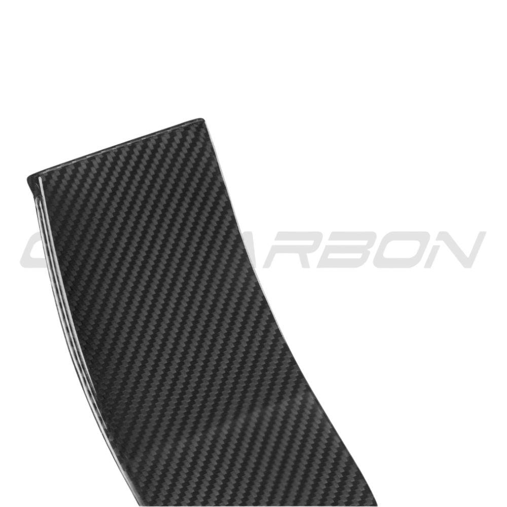 BMW M3 M4 G80 G82 carbon fibre front bumper canards by CT Carbon, lightweight aerodynamic accessories for 2021+ models.