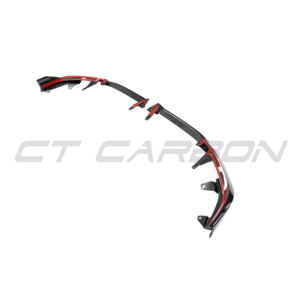 BMW 5 Series and i5 G60/G61 carbon fibre splitter by CT Carbon, showcasing the sleek aerodynamic front splitter design.