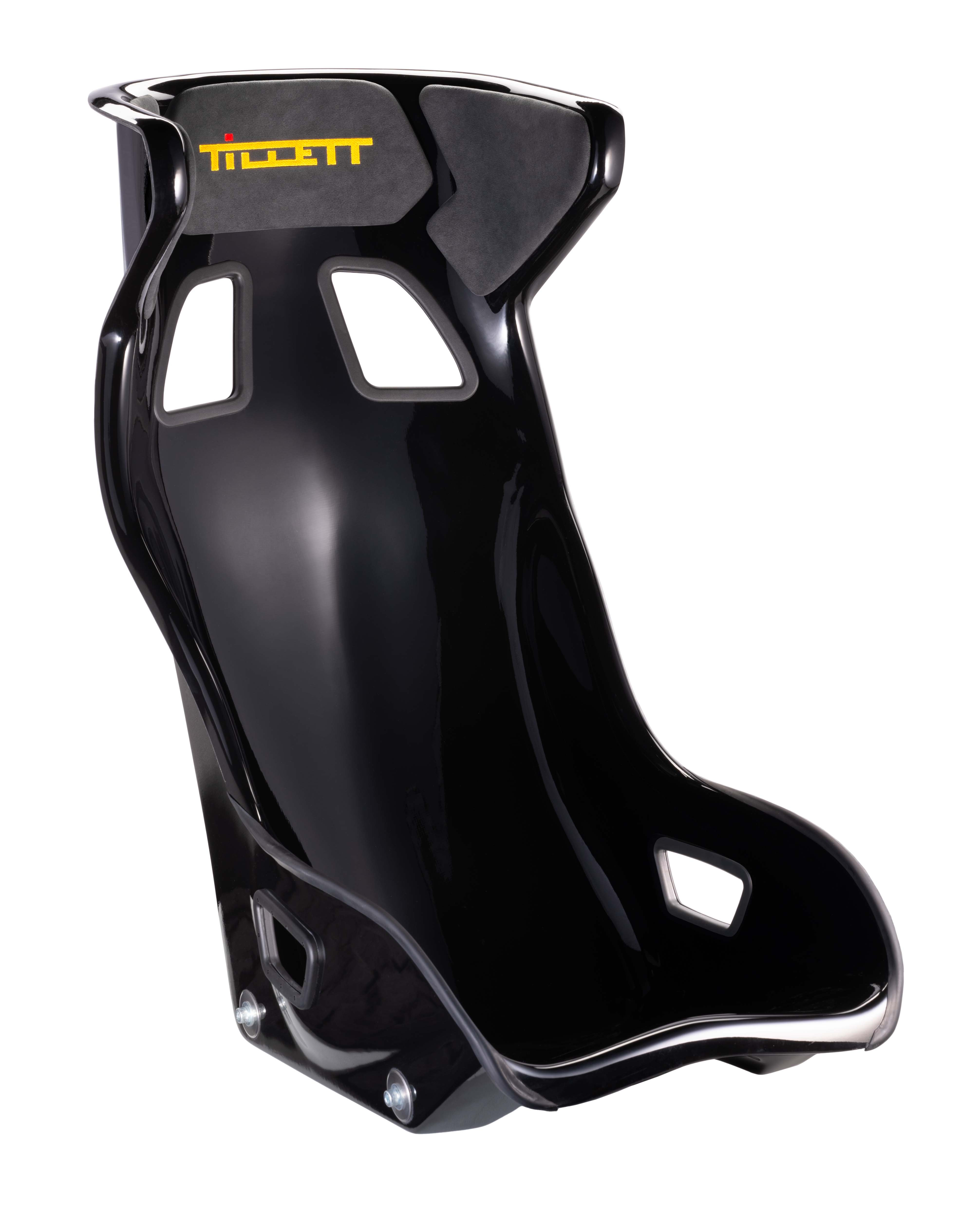 TILLETT C1 bucket car seat in gray fabric with side bolsters and racing-style design for high-performance driving.