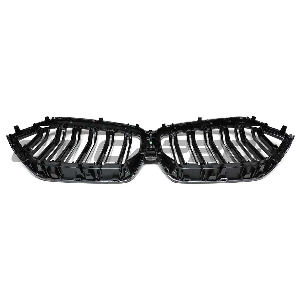 BMW G06 X6 2019+ CT Carbon carbon fibre front grille with dual slats, showcasing a sleek and sporty design.