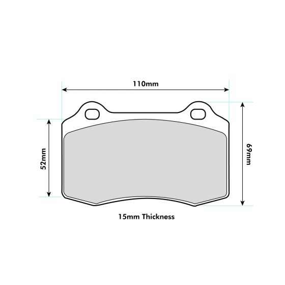 Leon (1M1) 1.8T Cupra R Performance Brake Pad 8003 - Nineteen72 Performance