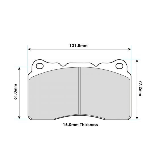 AUDI A3 Sportback (8PA) RS3 quattro Front Performance Brake Pads 8017 (2011-12) - Nineteen72 Performance