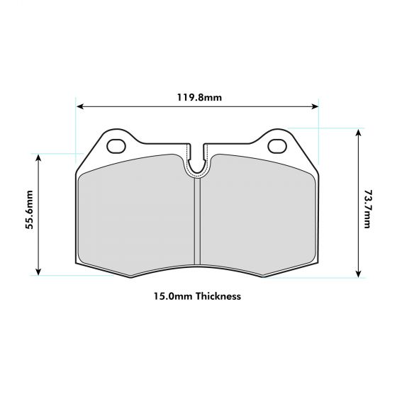 MINI with Brembo Front Performance Brake Pads 8071 - Nineteen72 Performance