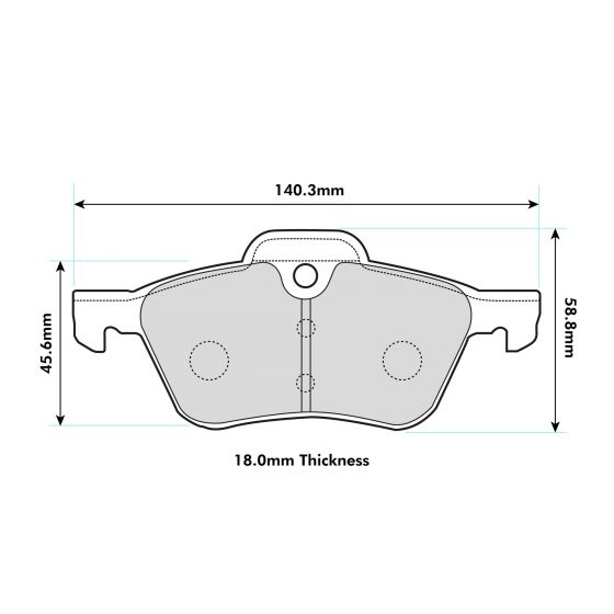 MINI R50 Front Performance Brake Pads 8138 - Nineteen72 Performance