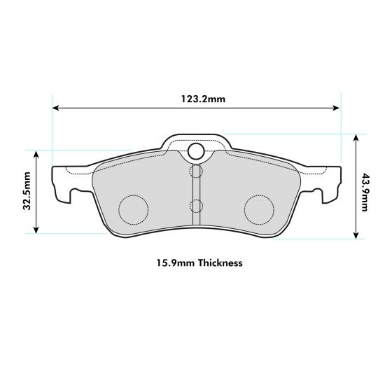MINI Rear Performance Brake Pads 8139 - Nineteen72 Performance