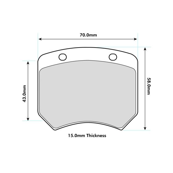 Leon TCR DSG Rear Performance Brake Pad 0820 - Nineteen72 Performance