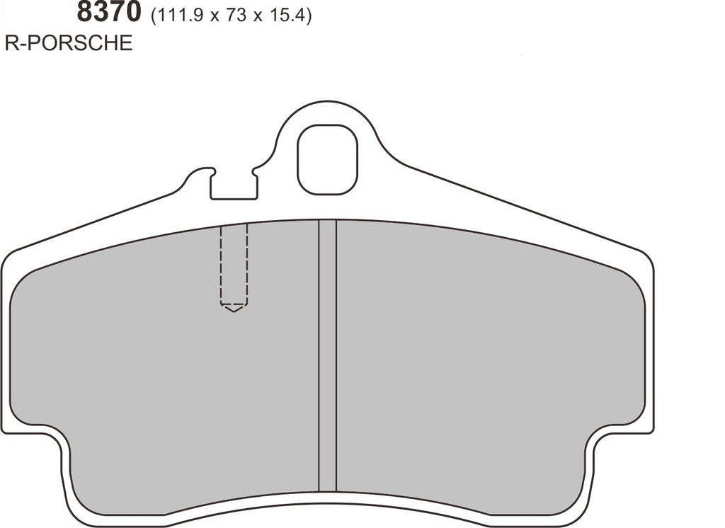 Porsche 718 BOXSTER (982) 2.0/2.5/GTS 2016 REAR Performance Brake Pad 8370 - Nineteen72 Performance