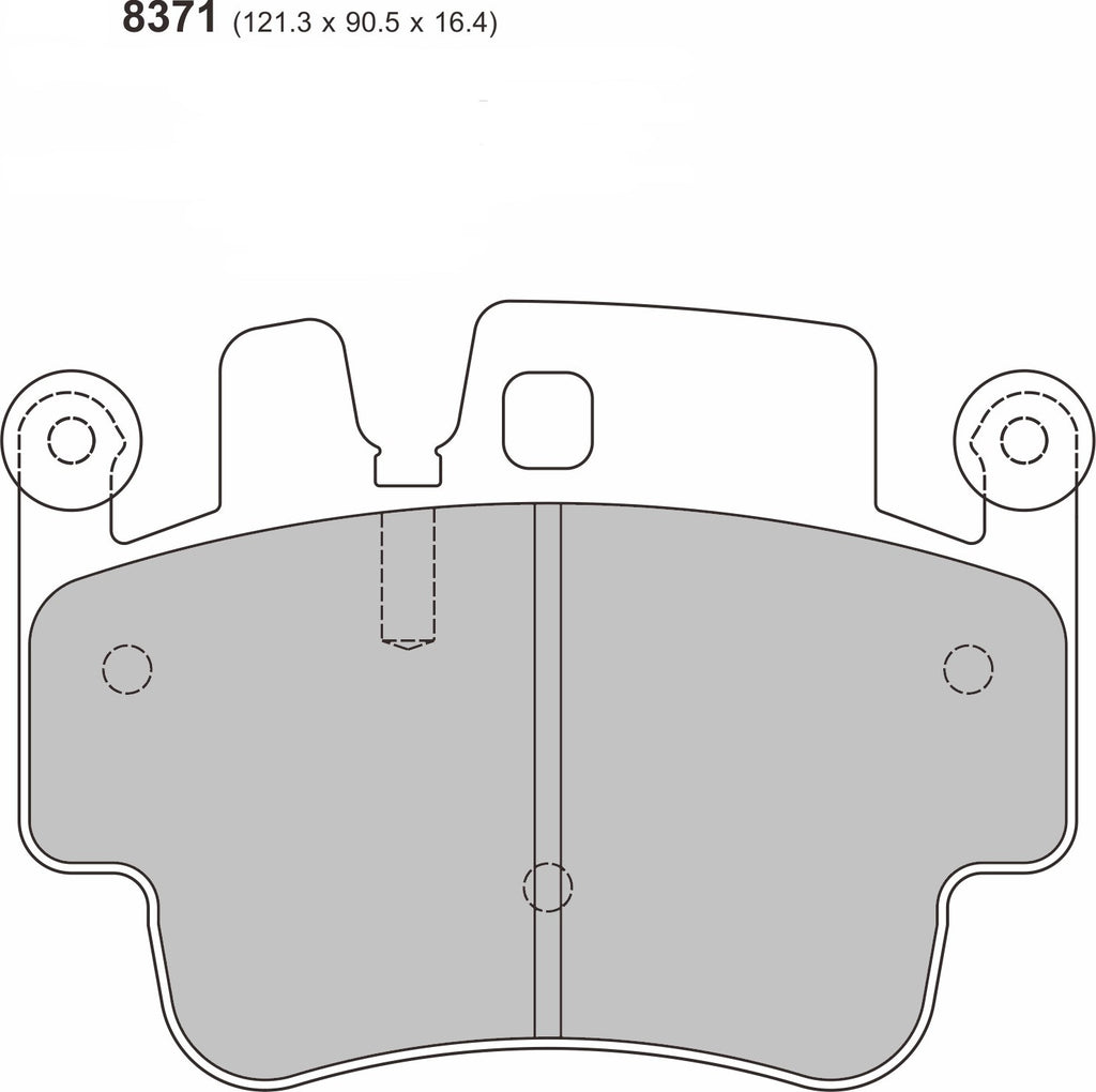 PORSCHE Boxster 986 S 3.2 (99-04) Front Performance Brake Pads 8371 - Nineteen72 Performance