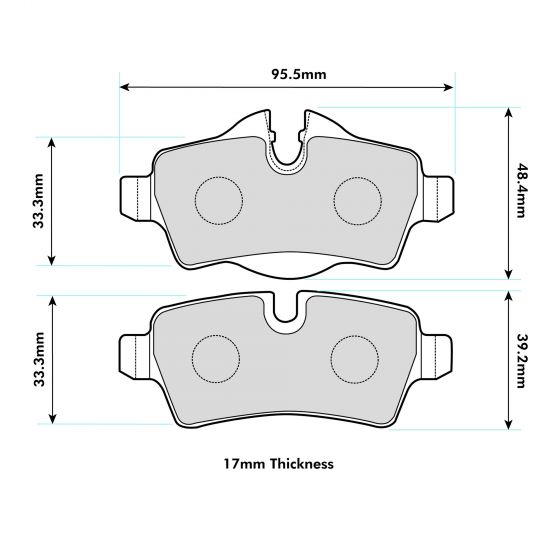 MINI Rear Performance Brake Pads 8472 - Nineteen72 Performance