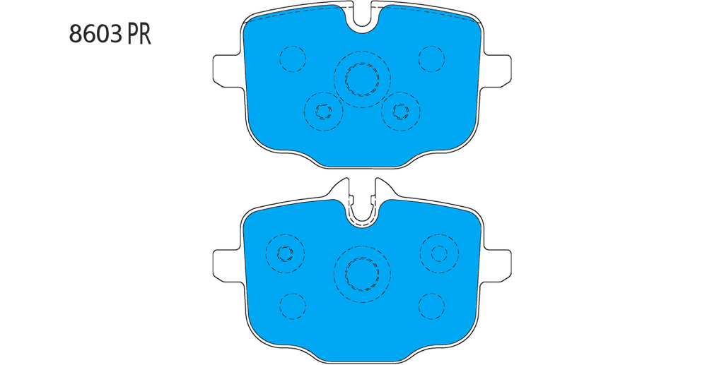 BMW G80 M3/M4 Rear Performance Brake Pads 8603 - Nineteen72 Performance