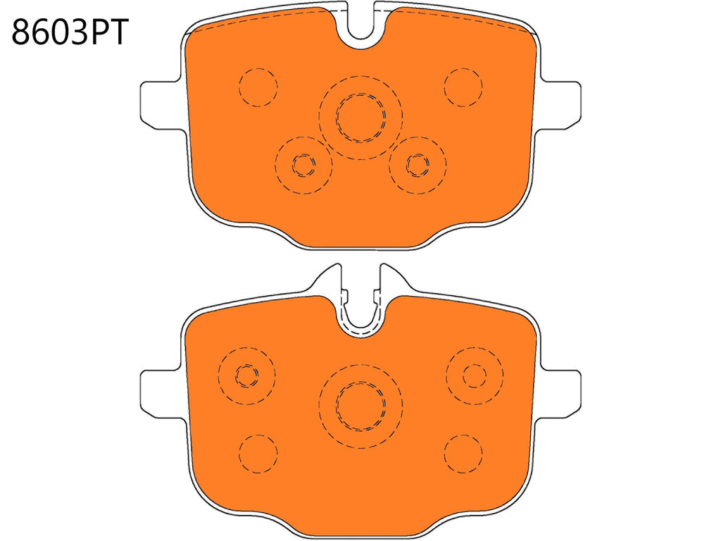 BMW G80 M3/M4 Rear Performance Brake Pads 8603 - Nineteen72 Performance