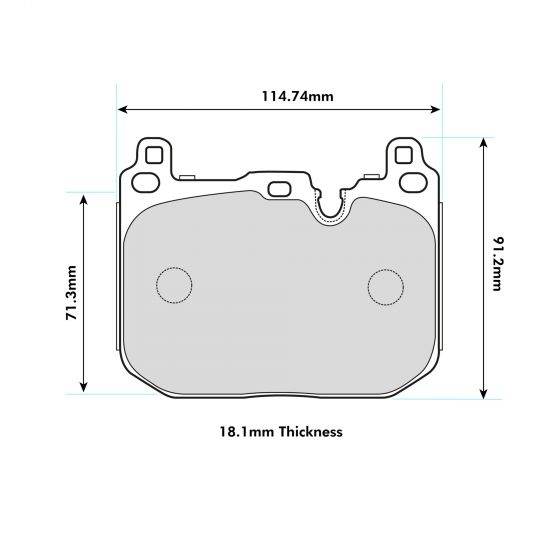 BMW M4 Front Performance Brake Pads 8685 - Nineteen72 Performance