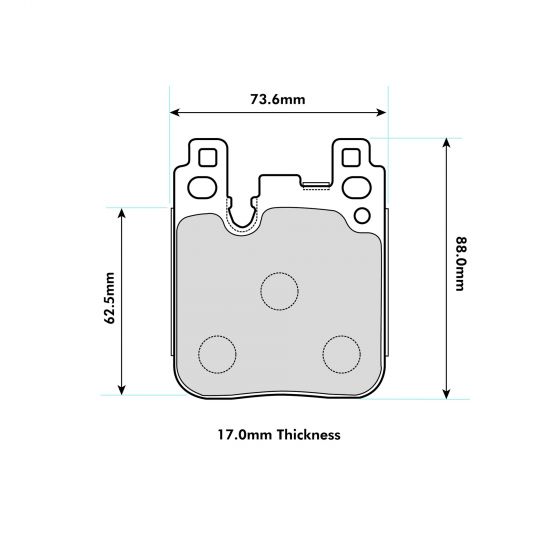 BMW M4 F82/F83 Rear Performance Brake Pads 8686 - Nineteen72 Performance