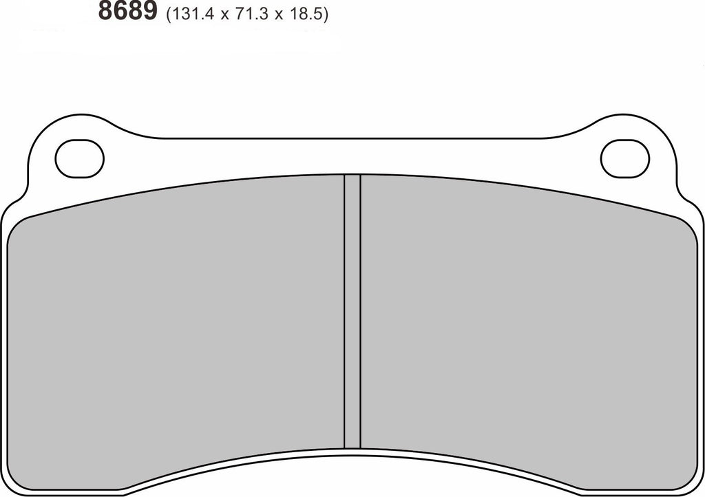 Audi R8 / R8 Spyder Rear Performance Brake Pads 8689 - Nineteen72 Performance