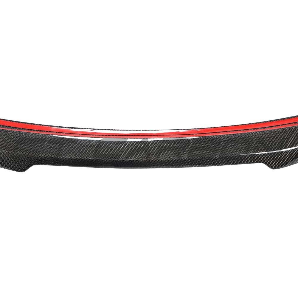 BMW M2 carbon fibre spoiler from CT Carbon for F87, M2C, and F22 2 Series, featuring a sleek aerodynamic design.