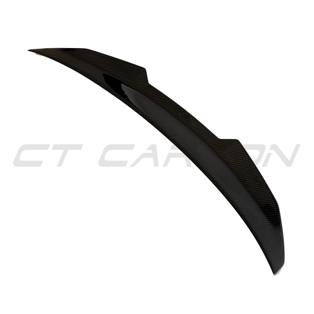 Carbon Fibre Spoiler for Audi A3, S3, RS3 8V models by CT Carbon, featuring sleek PS style design for 2014-2019.