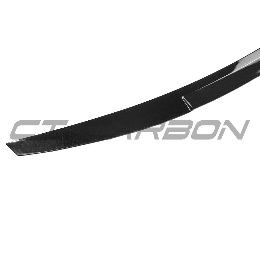 CT Carbon gloss black spoiler for Audi A5/S5 B9 Sportback 2017+ shown on vehicle with sleek aerodynamic design