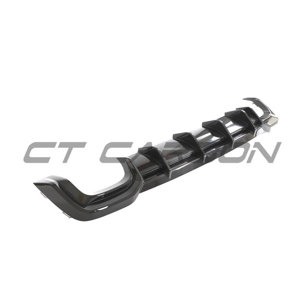 Audi RS6 Avant full carbon fibre kit by CT Carbon, featuring sleek, high-quality carbon fibre components for sporty enhancement.