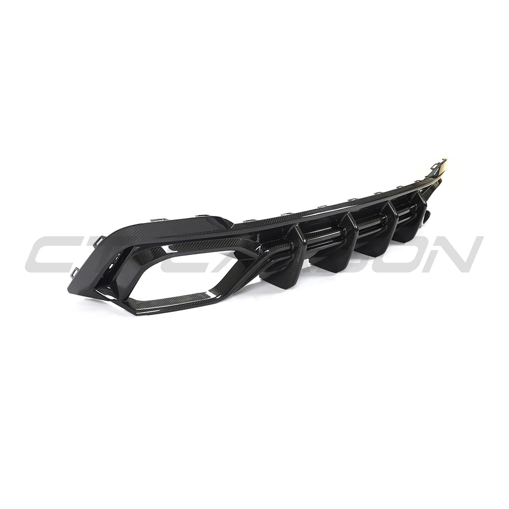 Audi RS6 C8 full carbon fibre kit by CT Design, featuring a carbon fibre rear diffuser and car body components.