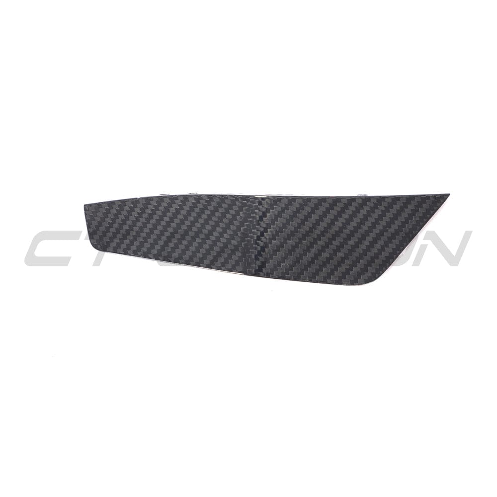 Carbon fiber canards for Audi RS6 and RS7 C8 Avant, designed as high-performance accessories by CT Carbon.