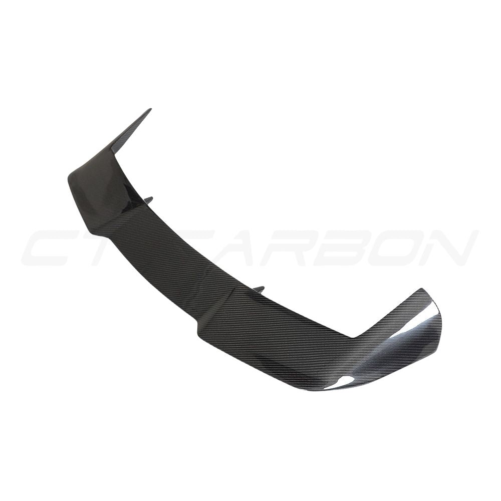 Audi RSQ8 2020+ carbon fibre roof spoiler by CT Carbon, with a sleek, aerodynamic design visible in the image.