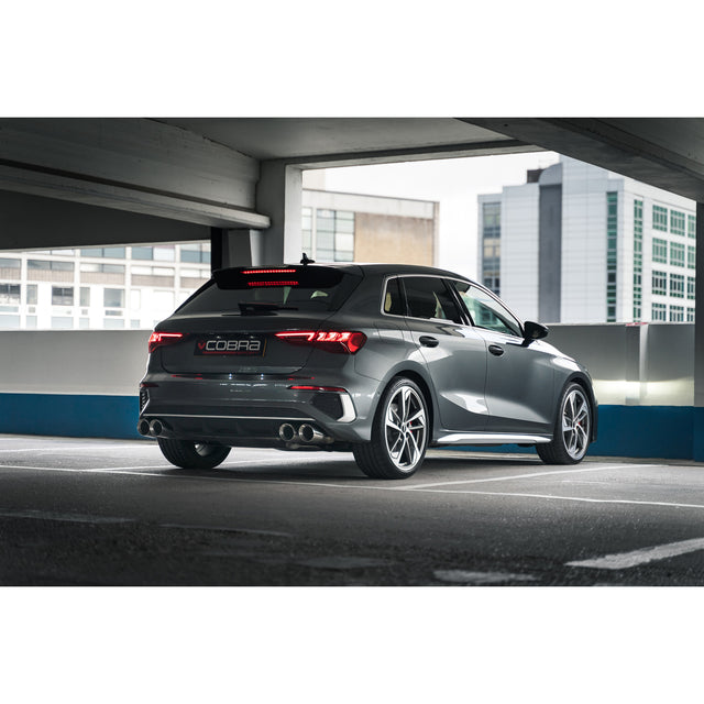 Cobra Sport - Audi S3 (8Y) 5 door Sportback Valved Turbo Back Performance Exhaust - Nineteen72 Performance