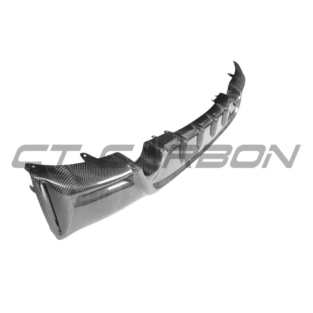 BMW F22 2 Series 2014-2020 CT Carbon full carbon fiber kit with diffuser, MP style, showing sleek black carbon fiber finish.