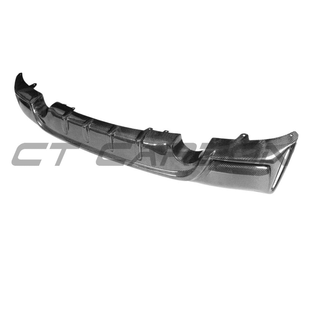 BMW F22 2 Series 2014-2020 CT Carbon full carbon fibre kit with diffuser and MP style components, detailed close-up shot.
